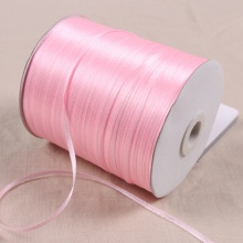 1/8" 3mm Satin Ribbon for packing and bow & Garment Accessories 20y/lot 04 Pink