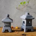 Garden Ornament Pagoda Garden Yard Sculpture Lantern Crafts Candle Holder Patio