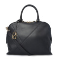 Leather Briefcase Weekend Bag Large Netbook Bag Black