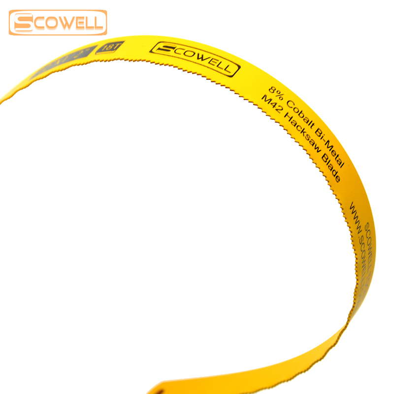 30% off SCOWELL Flexible HSS Bi-metal M42 8% Cobalt 12"x1/2" (300mm Length) Hacksaw Blades 5PCS 24TPI and 5PCS 18TPI hand saw