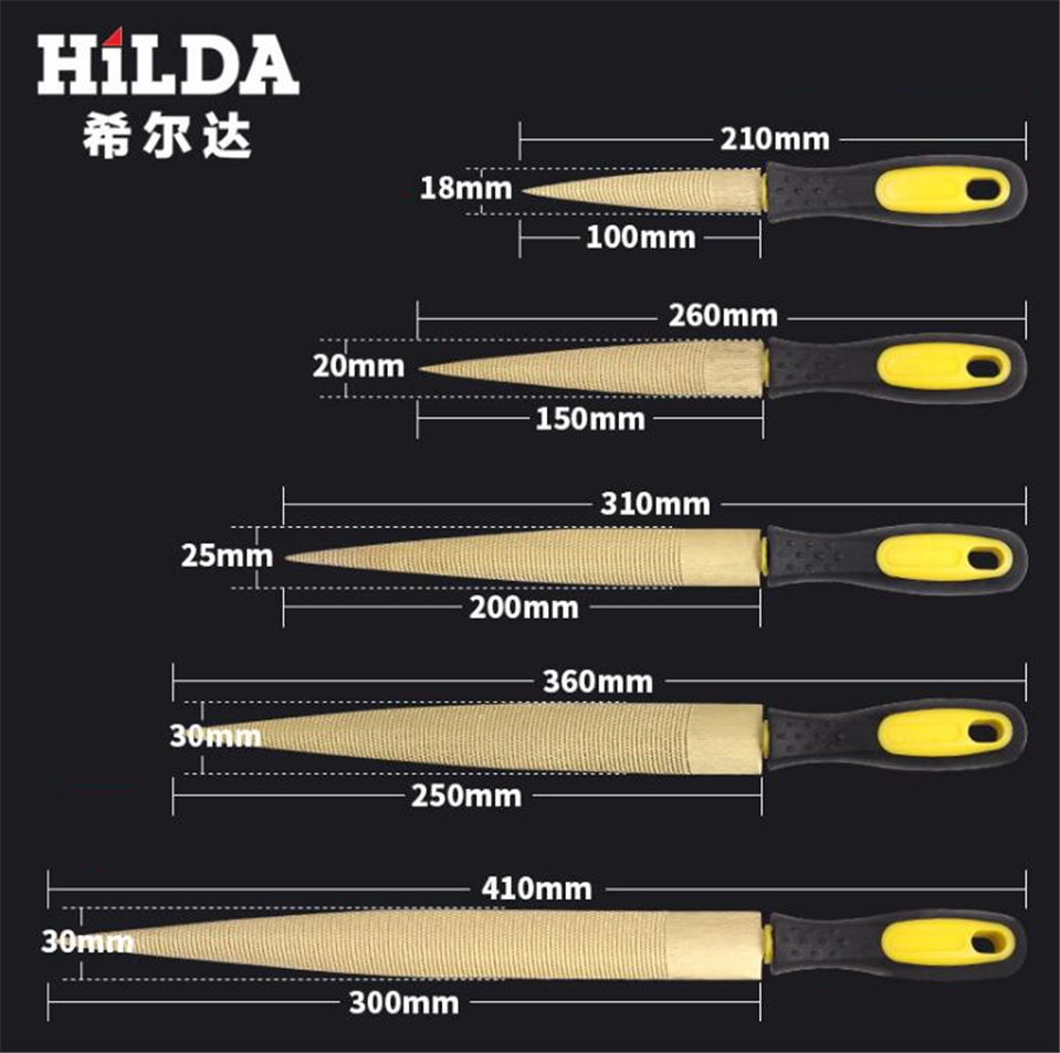 Hilda Wood Carving Files Rasp 4''/6''/8''/10'' Wood File For Woodworking DIY Craft Gadget Carpenter Multi Tools