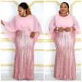 Plus Size Mother Of The Bride Dresses O Neck Sequins Mermaid Evening Dress Short Sleeve Formal Wear For Wedding Prom Gowns