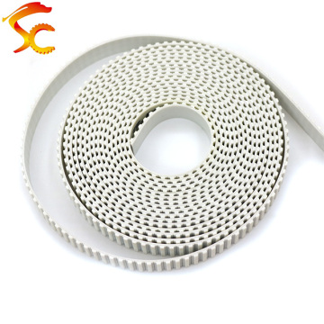 High Quality 10meters T5 15MM PU open belt T5 timing belt width 15mm Pitch 5mm white Polyurethane with steel core