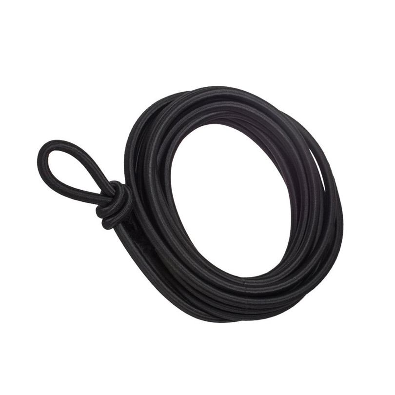 5 meters* Strong Elastic Bungee Rope Black White Shock Cord Stretch String For Repair, Outdoors 4mm Elastic SJD01