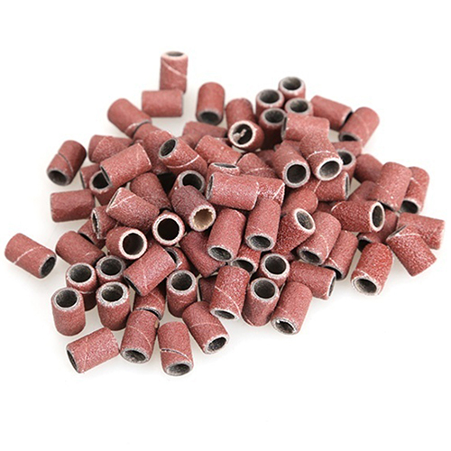 100pcs Nail Art Sanding Bands For Electric Nail Drill Machine Manicure Pedicure Grinder Milling Cutters 80"120"180" Sand Ring