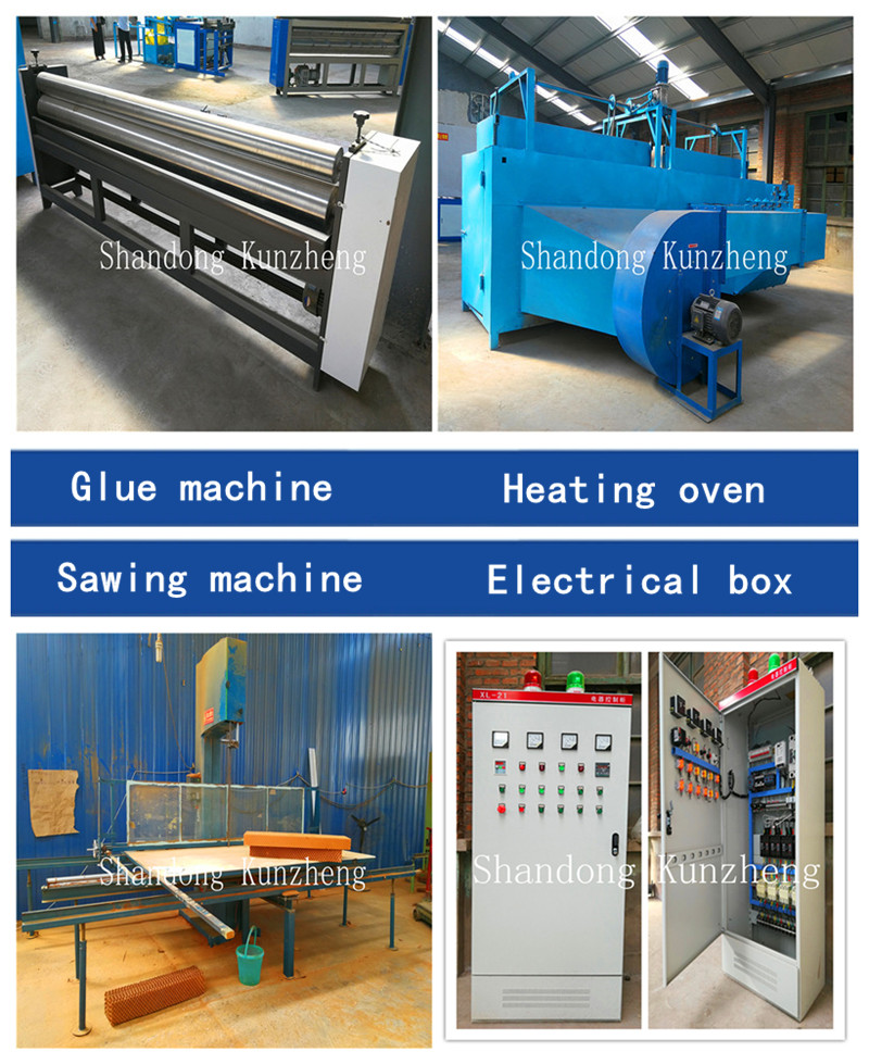 Honey comb cell pad line