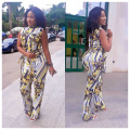 African Clothing For Women Sexy Slim Strapless Summer Print Colorful Elestic Long Pants Fashion Dashiki Jumpsuit High Quality