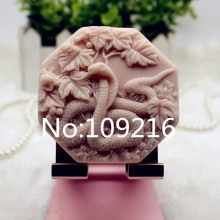 New Product!!1pcs The Chinese Zodiac Snake (zx346) Food Grade Silicone Handmade Soap Mold Crafts DIY Mould
