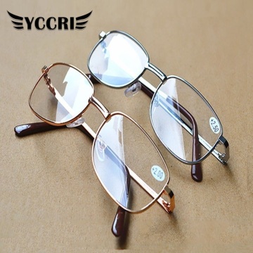 Elegant All-alloy Frame ReadingGlasses with Resin Lenses Comfortable Lightweight Transparent Men and Women Reading Glasses gafas