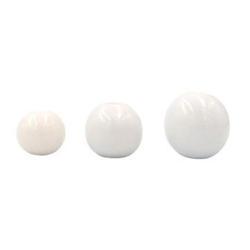 50pcs 8/10/12mm Handmade Loose Porcelain Ceramic Hard Clay Loose Pure White Blank Jewelry Making Round Beads for Sale