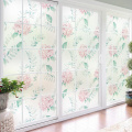 Static glass window film decoration hydrangea flower pattern opaque film bedroom home decoration BLT3048