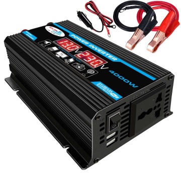 Car Inverter 12V 220V 2000W Max Power Inverter Voltage Convertor Transformer 12V To 110V/220V Inversor + LCD Display 2 USB