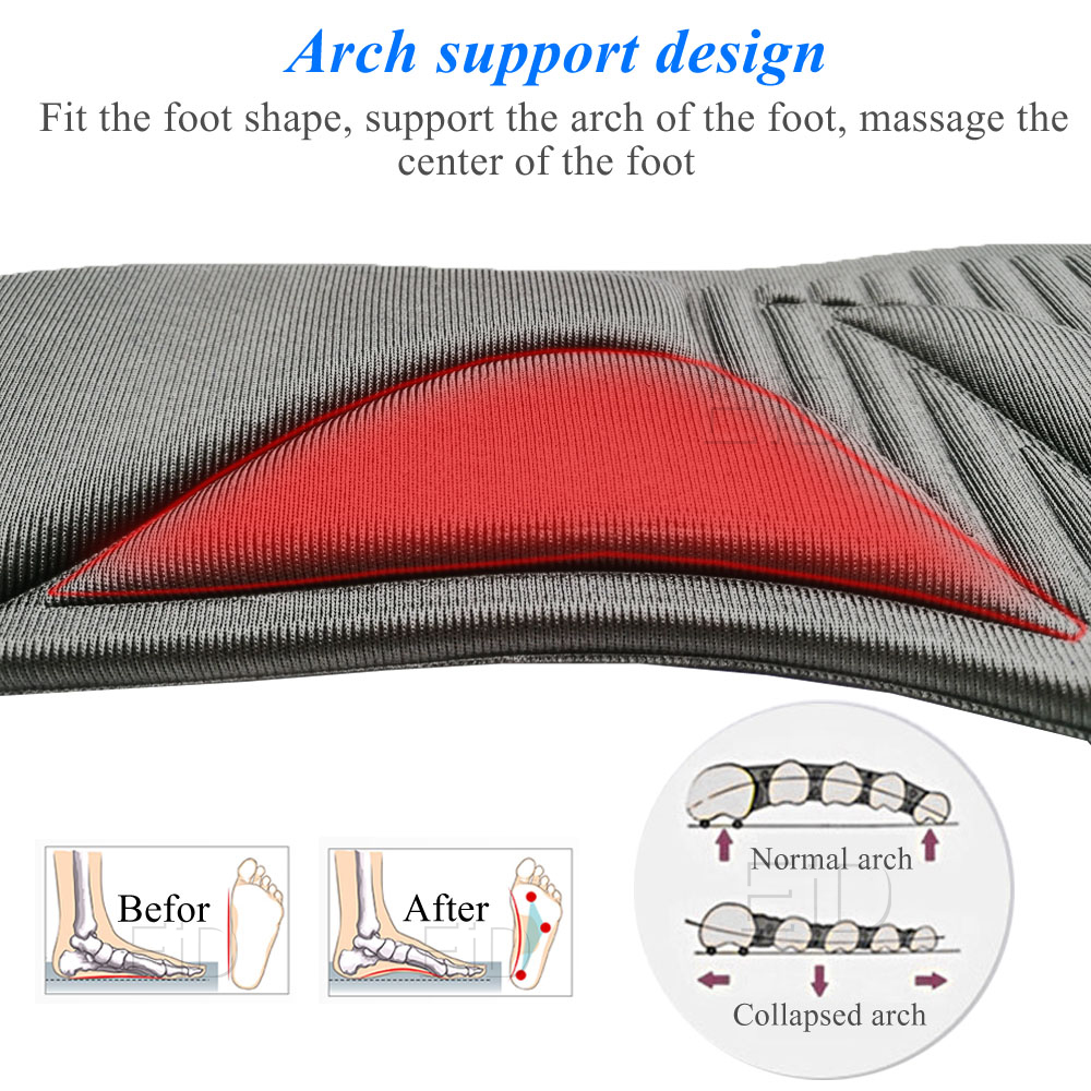 Orthotic Insoles Flat Feet Arch Support Memory Foam Insole Plantillas Fascitis Shoe Pad Semelles Confort Accessoire Chaussure