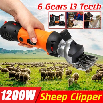 1200W 220V 6 Gears Speed Electric Sheep Goat Shearing Machine Clipper Farm Shears Cutter Wool scissor Cut Machine With Box