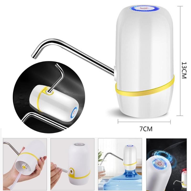 Portable Automatic Electric Water Dispenser Drinking Bottle Switch USB Rechargeable Smart Water Pump Machine for Bottled Water