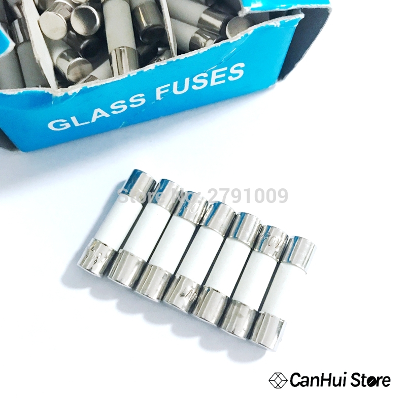 5*20mm Ceramic Fuse Tube Fuse 5x20mm 250V 0.5A 1A 2A 3A 4A 5A 6A 8A 10A 12A 15A 20A 25A 30A Fast Fusing 5X20 High Quality