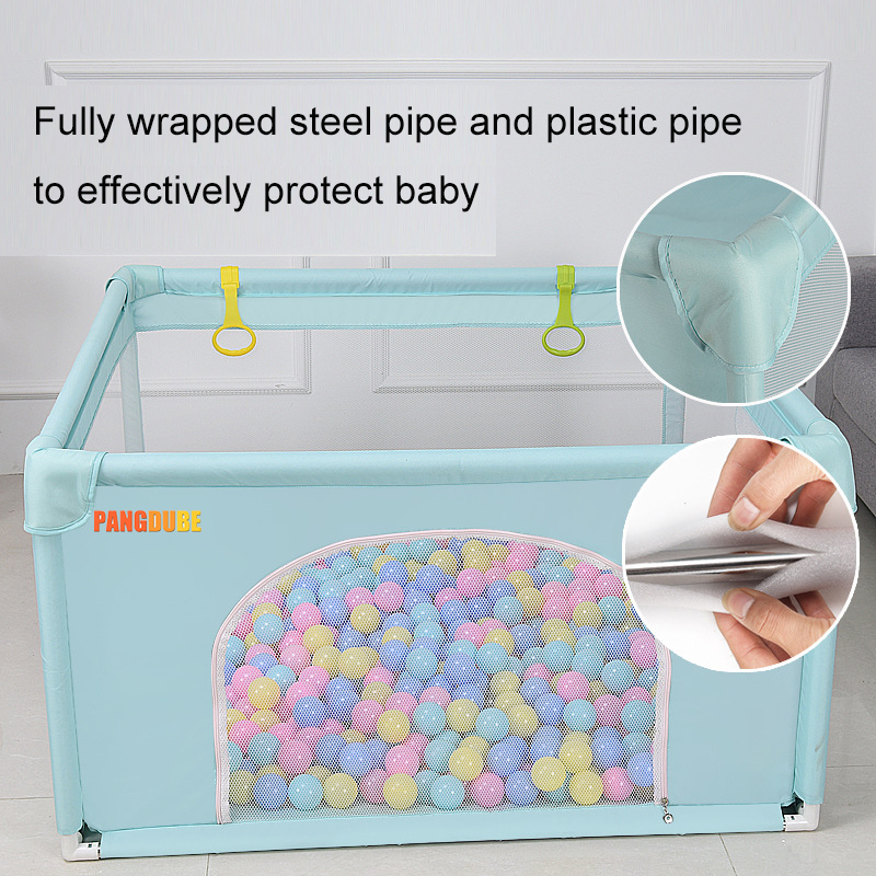 NEW 2M*2M Children's Playpen with Foam Protector Baby Safety Fence Kids Ball Pit Playpen for Babies Indoor Toy Baby Playground