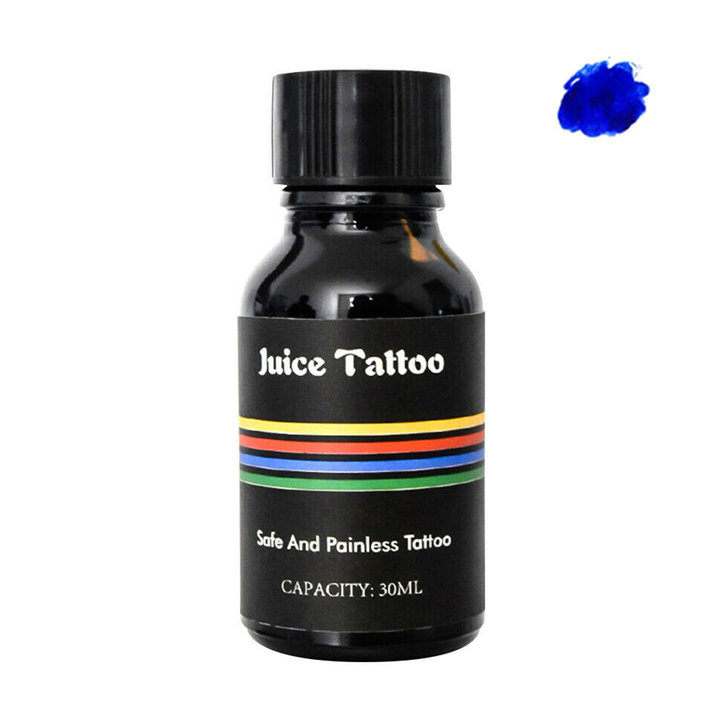 30ml Waterproof Pigment Long Lasting Fast Organic Tattoo Ink Juice Easy Use Body Art Home Painless DIY Makeup Non Toxic