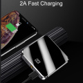 Mini Power Bank 20000mah Mirror Screen Portable Charger Poverbank External Battery Pack for iphone Samsung xiaomi phones