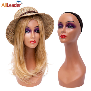 Alileader Mannequin Head For Wig Display Black Beige Brown Female Model Without Shoulder Realistic Wig Manikins Mannequin Head