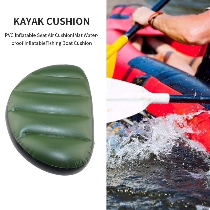 Durable PVC Inflatable Air Cushion Mat Waterproof Fishing Boat Outdoor Inflatable Boat Pillow For Water Skiing Drifting Sport