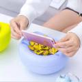 Creative Modeling Lazy Snack Bowl Plastic Double Storage Box Snack Bowl Lazy Melon Fruit Bowl Dishes Modern Living Room