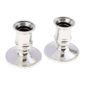 2pcs Silver/Gold Plated Candle Holder Votive Candles Holder For Candles Fake Tapers Christmas Party Decoration For Wedding