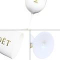 White Moet Plastic Acrylic Goblet Celebration Party Drinkware Drink Moet Wine Glass Cup Moet Champagne Glass Acrylic Plastic Cup