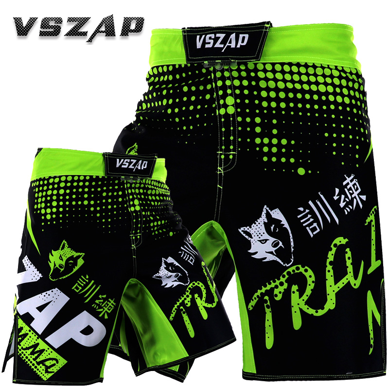 VSZAP Boxing Fight Shorts MMA Shorts For Men MMA Muay Thai Sport Shorts Trunks Grappling Sanda Kickboxing Pants Boxe