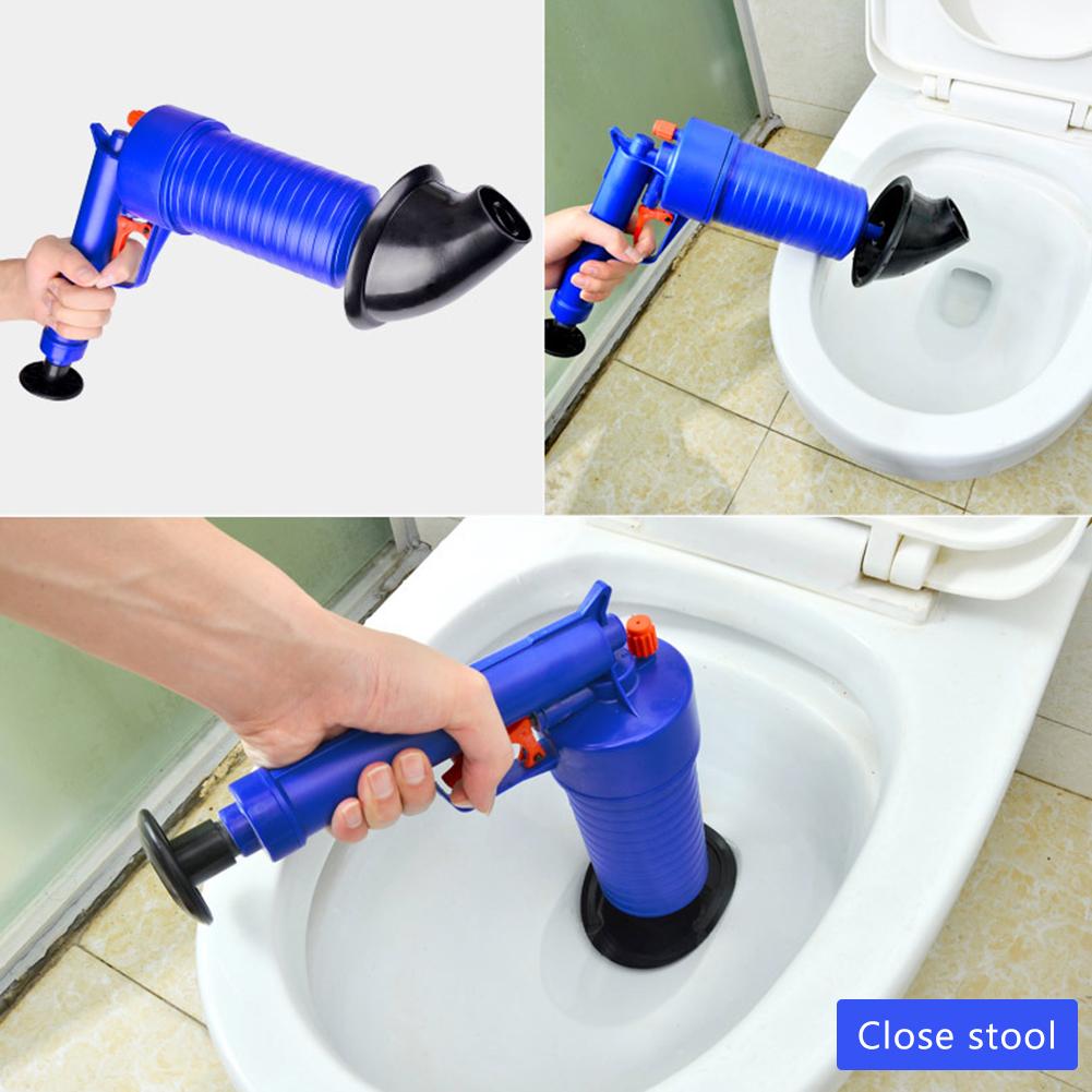 Dredge Plug Air Pipe Plunger Drain Pump Pressure Cleaner Sewer Sinks Blocked Blockage Basin Clogged Remover for Toilet