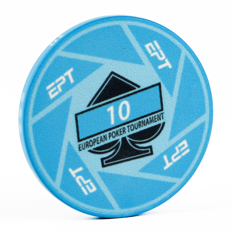 New Arrival 10pcs/set EPT Poker Chips with Value Professional Casino Chip Gambling Chips Home Games Fancy Handfeel Ceramic Chips