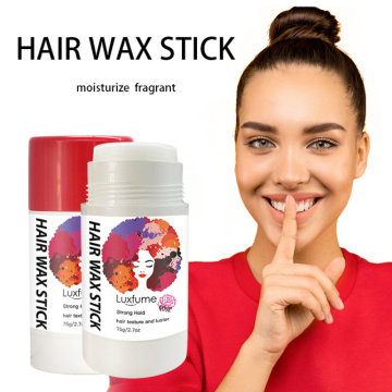 Hair Wax Stick Broken Hair Styling Long Lasting Non-greasy Broken Hair Finishing Cream Rose Flavor 75g Hair Styling Waxes Cream