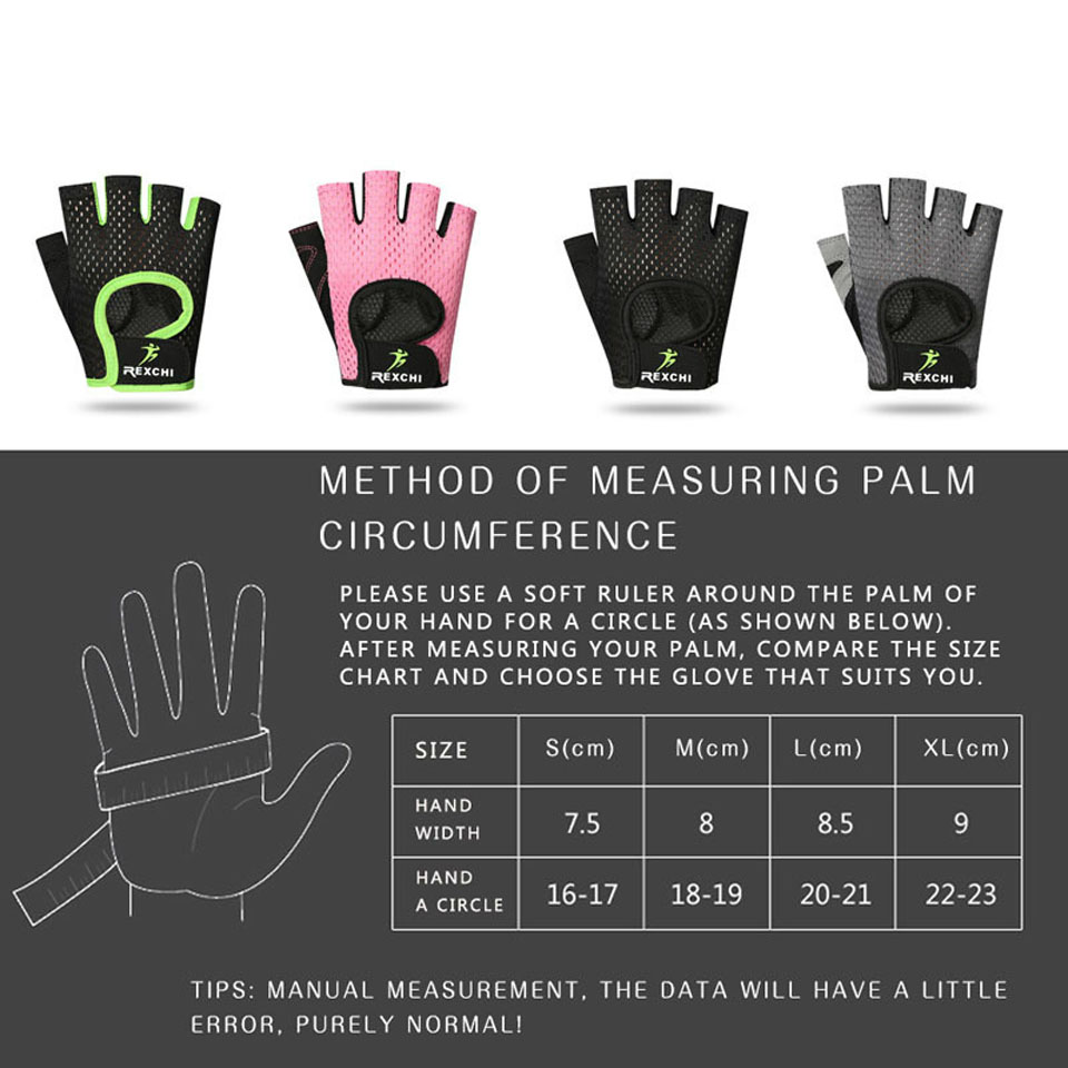 Gym Weightlifting Cycling Yoga Men/women Fitness Gloves Bodybuilding Training Breathable Non-slip Half Finger Gloves