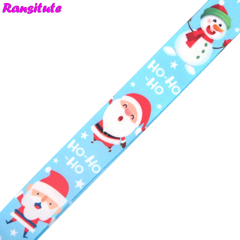 Christmas Series Christmas Father Neckband Lanyard Key ID Card Mobile Phone Strap Multifunctional Mobile Phone Decoration R701