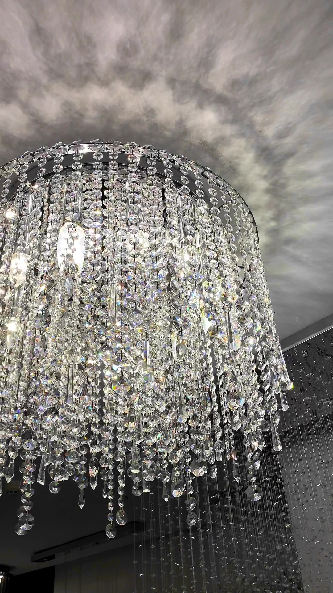 Modern Chandelier lighting low ceiling beads chain luxury lighting crystal chandelier