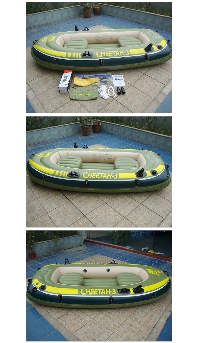 3 person PVC Material Flat Bottom Inflatable Boat_03