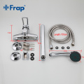 Frap bathtub faucets Outlet pipe Bath shower faucet Brass body surface Spray painting shower head bathroom tap F2241/2242/2243