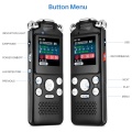 Digital o Voice Recorder Pen Mini Lossless Color Display Activated Sound Dictaphone MP3 Player Recording Noise Reduction