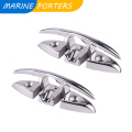 316 Stainless Steel Folding Deck Cleat Flip Up 5/6 Inch For Yacht Boat Parts Sailing Kayak Pontoon Accessories Marine Hardware