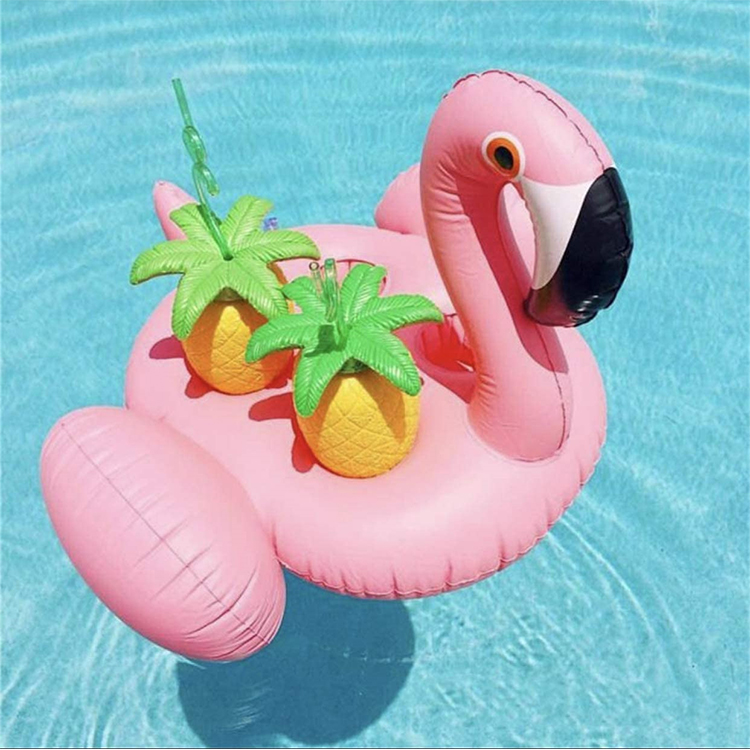 Flamingo Inflatable Drink Holder Drink Pool float