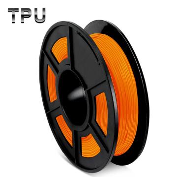 3D Printing Filament TPU Flexible Filament TPU filament Plastic For 3D Printer 1.75mm 0.5kg Printing Materials orange color