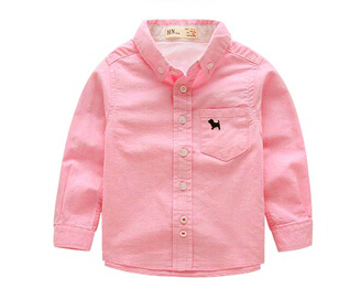 Kids Boys Shirts Children Boys Brand Blouse Long-sleeve Spring Autumn Shirt For Boy Girl Tops Clothes Clothing