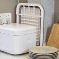 Collapsible Dish Drying Rack Portable Dinnerware Organizer for Kitchen Storage Counter RV Campers