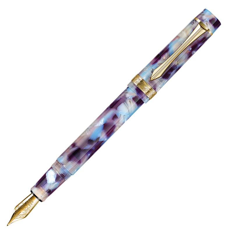 LIY (Live In You) Resin Celluloid Fountain Pen Mountain Series Schmidt Fine Nib Converter Awesome Writing Pen Gift Collection