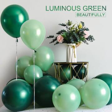 10inch 10/30/50pcs Bean Green balloons retro dark green balloons Wedding Decor Event Party Supplies Helium balloon Arch Globos
