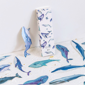 30 pcs/set Whale Fish Paper Bookmark Stationery Bookmarks Book Holder Message Card School Reading Supplies Papelaria