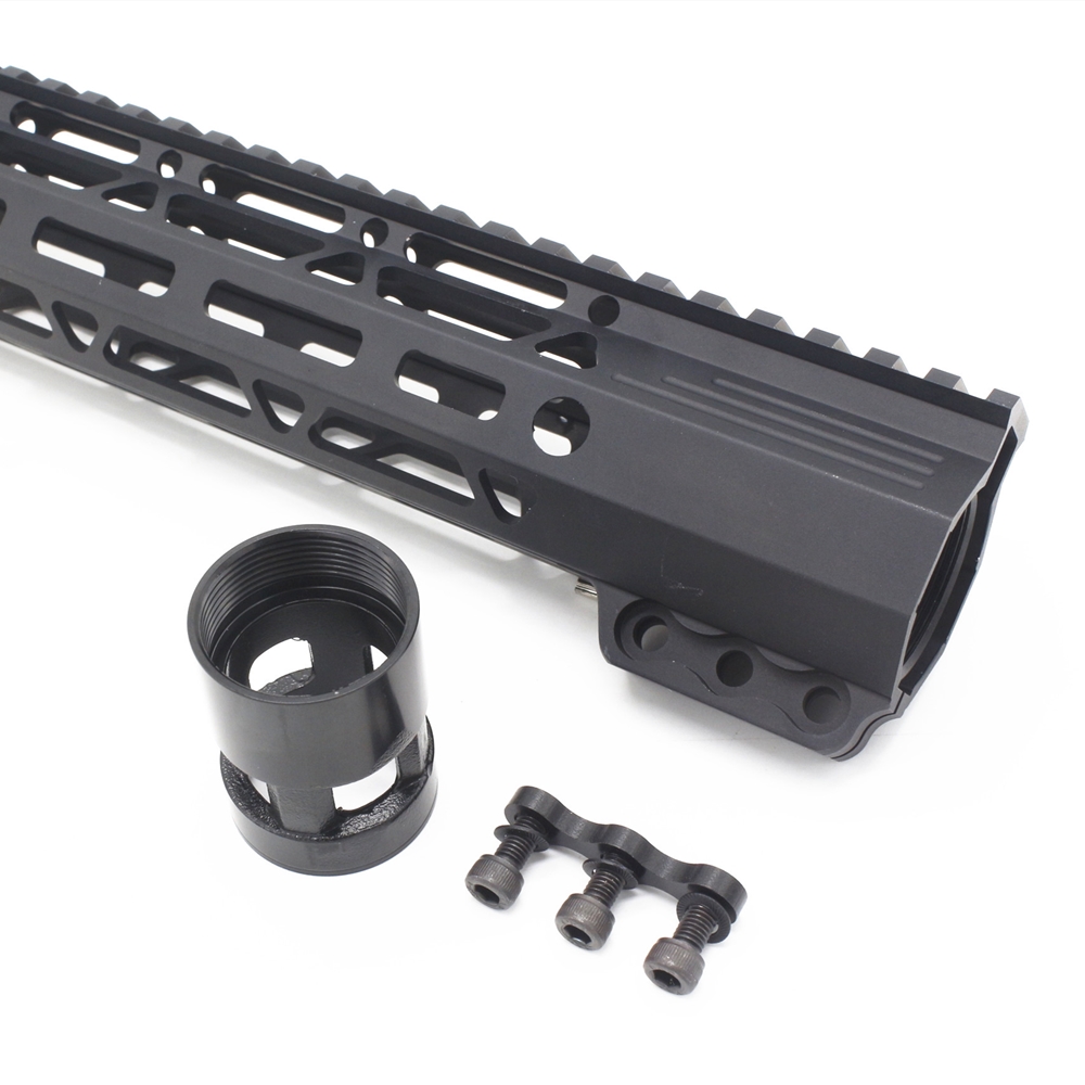 7''_17'' inch Black M-lok Handguard Rail Clamping Style Picatinny Free Float Mount Systems Fit .223/5.56 Hunting accessories