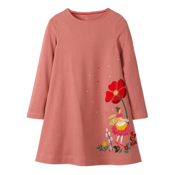 Little maven Kids Autumn Winter Dresses for Girls Flowers Princess Dress Girls Long Sleeve Party Vestidos Baby Girl Clothing