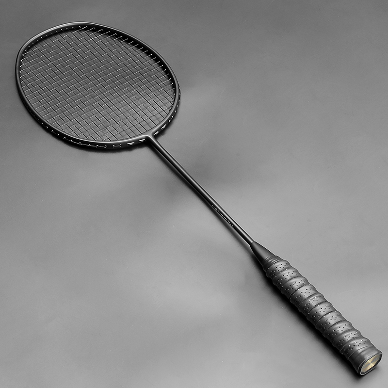 Professional Training Max 34LBS Heavy Carbon Fiber Badminton Rackets Strung Plus Weight With Bag Strings Racket Racquet