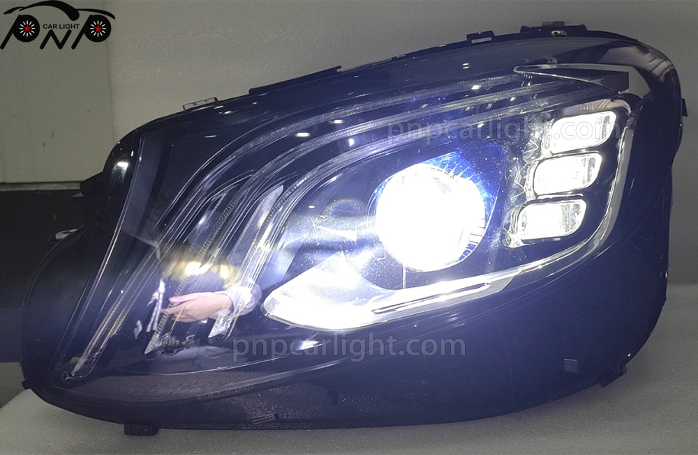 Upgrade LED headlight for Mercedes-Benz E-class W213 to W222 Maybach style